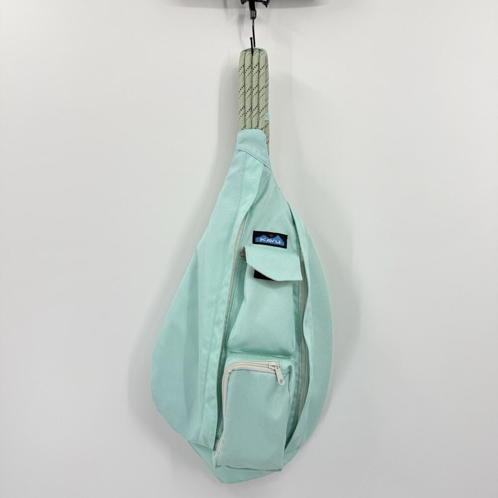 KAVU Rope Sling Bag Solid Light Teal Jelly Mint